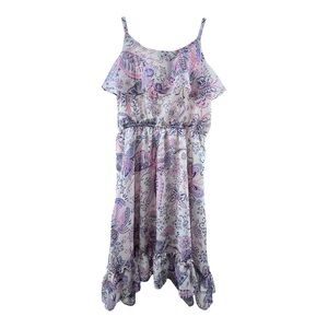 1989 Place Kids Casual Dress - Pink and Purple Paisley